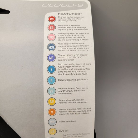 Cloud 9 Sunlite Bicycle Seat Cruiser Air Saddle Wide Black Unisex - Picture 9 of 10